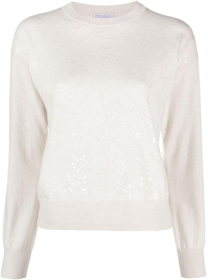 (W) Brunello Cucinelli 亮片圓領長袖毛衣 M16128120-C079 Order (W) Brunello Cucinelli 亮片圓領長袖毛衣 M16128120-C079