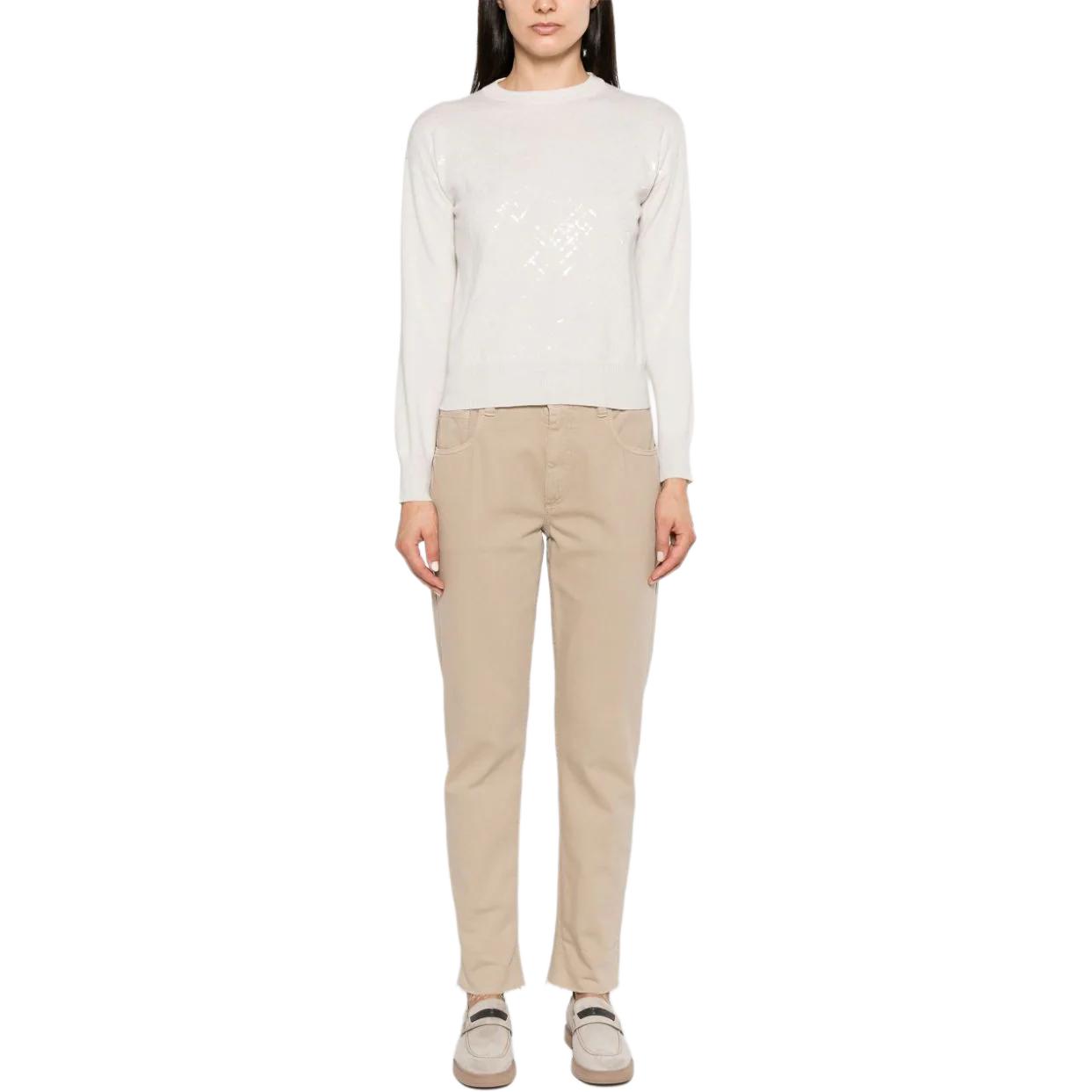 Lookbook (W) Brunello Cucinelli 亮片圓領長袖毛衣 M16128120-C079