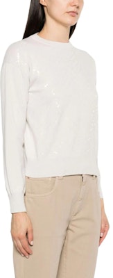 (W) Brunello Cucinelli 亮片圓領長袖毛衣 M16128120-C079 Purchase (W) Brunello Cucinelli 亮片圓領長袖毛衣 M16128120-C079