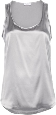 (W) 브루넬로 쿠치넬리 실버 글로시 슬리브리스 루즈 탱크 탑. M0C59DE330-C078 Buy (W) 브루넬로 쿠치넬리 실버 글로시 슬리브리스 루즈 탱크 탑. M0C59DE330-C078