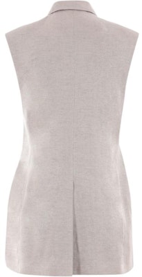 (W) 브루넬로 쿠치넬리 라이트 그레이 린넨 민소매 블레이저. MH5672006-C011 Lookbook (W) 브루넬로 쿠치넬리 라이트 그레이 린넨 민소매 블레이저. MH5672006-C011