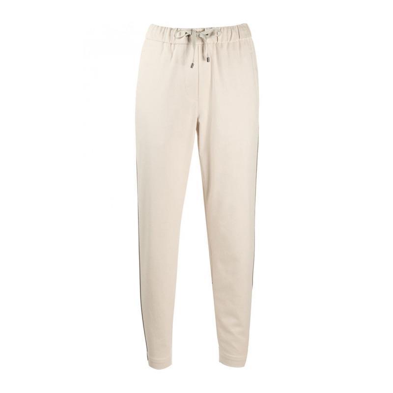 Order (W) Brunello Cucinelli 修身束口休閒長褲 米色 MA130P7083C7496