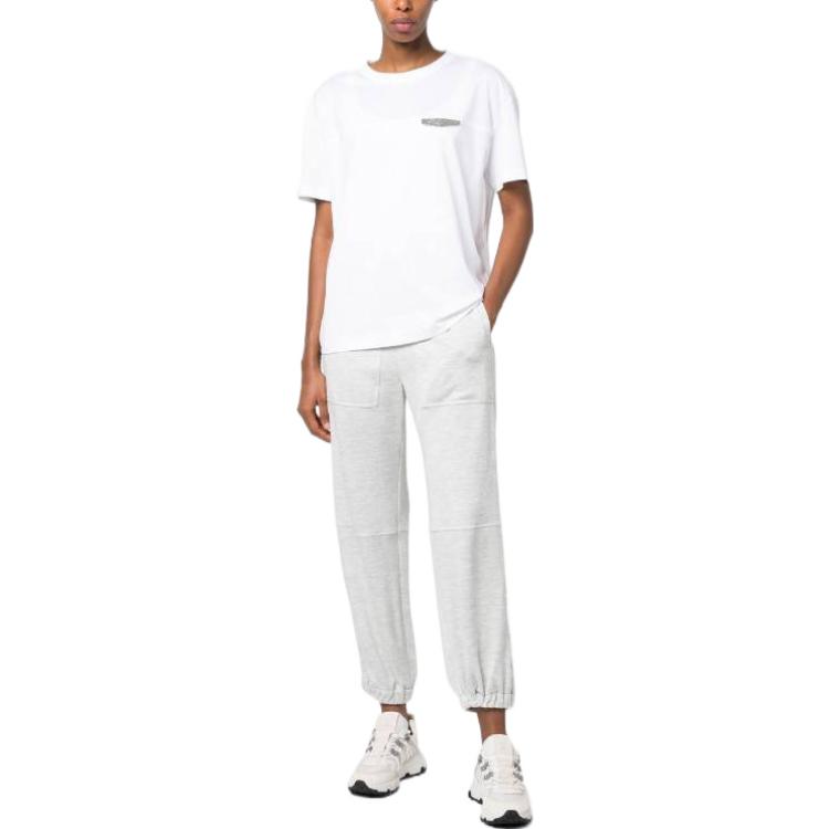 Lookbook (W) Brunello Cucinelli 寶石裝飾短袖圓領T恤 SS23 M0A45EE510-C159