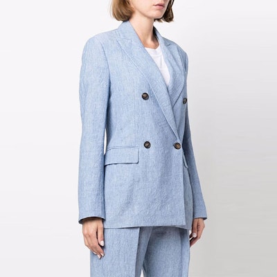 (W) Brunello Cucinelli 雙排扣長袖西裝外套 MF5882211-C025 Shop (W) Brunello Cucinelli 雙排扣長袖西裝外套 MF5882211-C025