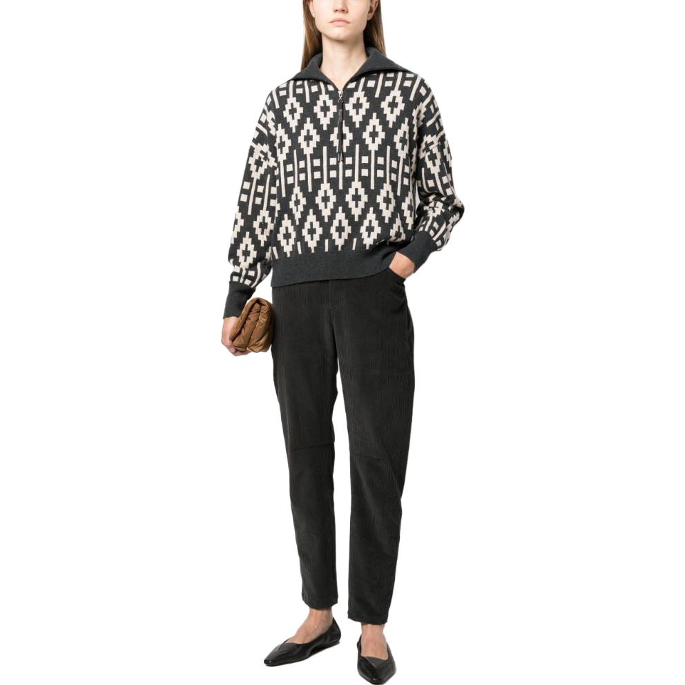 Lookbook (W) Brunello Cucinelli 純色中腰錐形休閒褲 MB111P8499-C2126