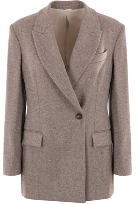 (W) Brunello Cucinelli 棕色素面V領長袖外套 MB1317163-C001 Buy (W) Brunello Cucinelli 棕色素面V領長袖外套 MB1317163-C001