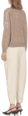 (Women) Brunello Cucinelli SS23 Embroidered Turtleneck Sweater Beige. MBP143704-CK074 Shop (Women) Brunello Cucinelli SS23 Embroidered Turtleneck Sweater Beige. MBP143704-CK074
