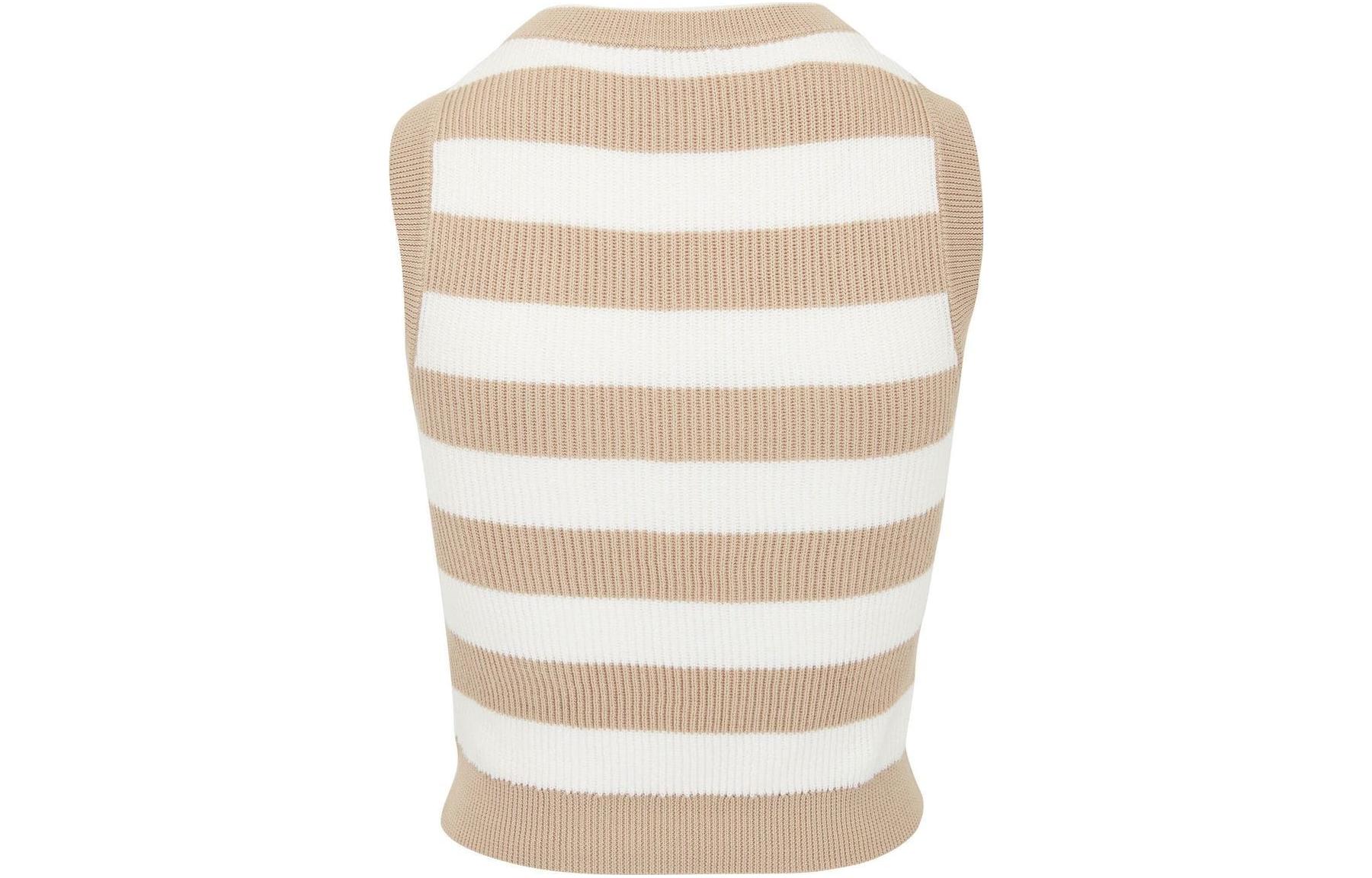 Lookbook (W) ブルネロ クチネリ ストライプ カラーブロック ニット ベスト カーキ SS23 M19120810-CXG10