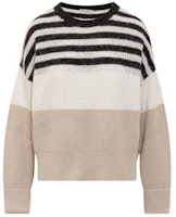 (Women) Brunello Cucinelli Striped Crewneck Pullover Sweater Multicolor M16505200CAL56 (Women) Brunello Cucinelli Striped Crewneck Pullover Sweater Multicolor M16505200CAL56