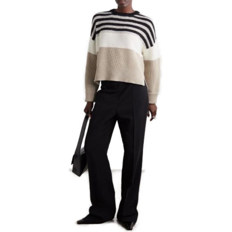 Shop (W) Brunello Cucinelli 條紋圓領針織衫 多色 M16505200CAL56