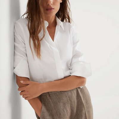 (W) Brunello Cucinelli 白色刺繡長袖襯衫 M0091MA606-C159 Purchase (W) Brunello Cucinelli 白色刺繡長袖襯衫 M0091MA606-C159