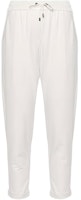 (Women) Brunello Cucinelli White Solid Drawstring Loose-Fit Jogger Pants MH827SA399-C9443 (Women) Brunello Cucinelli White Solid Drawstring Loose-Fit Jogger Pants MH827SA399-C9443