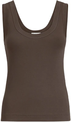 (W) Brunello Cucinelli Tank Top Tanpa Lengan Slim dengan Manik dan Ribbed. M0TC8FX210-C8589 Buy (W) Brunello Cucinelli Tank Top Tanpa Lengan Slim dengan Manik dan Ribbed. M0TC8FX210-C8589
