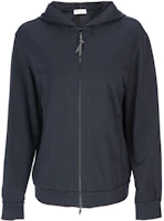 (Women) Brunello Cucinelli Black Solid Zip-Up Hoodie Jacket MH827SA306-C101 (Women) Brunello Cucinelli Black Solid Zip-Up Hoodie Jacket MH827SA306-C101