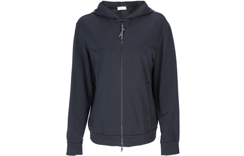 Order (W) 布鲁内罗库奇内利黑色拉链连帽夹克外套 MH827SA306-C101