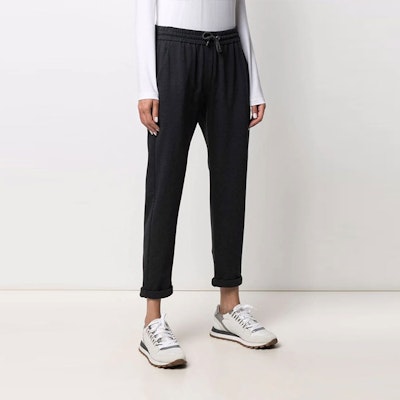 (W) Brunello Cucinelli FW21 黑色直筒運動長褲。 MH827SC899-C055 Shop (W) Brunello Cucinelli FW21 黑色直筒運動長褲。 MH827SC899-C055