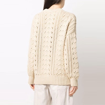 (W) Brunello Cucinelli FW21 粗針織麻花高領毛衣 米色 M5D322100-C7956 Shop (W) Brunello Cucinelli FW21 粗針織麻花高領毛衣 米色 M5D322100-C7956