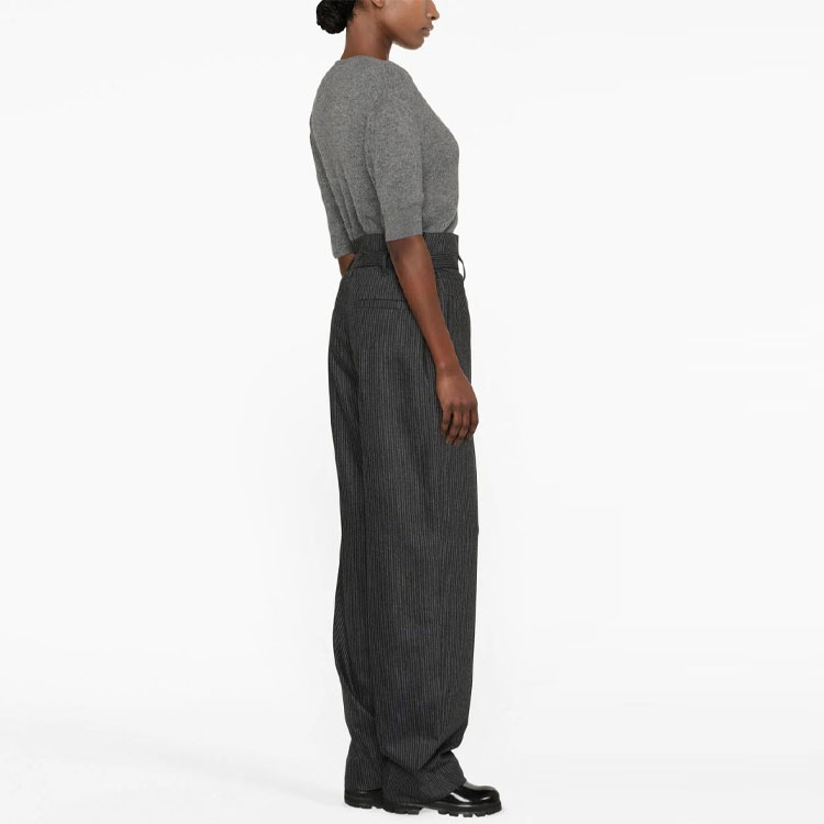 Purchase (W) Brunello Cucinelli FW22 深灰色高腰寬褲。 MB080P8125-C001