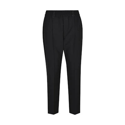 (Women) Brunello Cucinelli FW22 Slim Fit Casual Pants Black M0W07P7811-C101