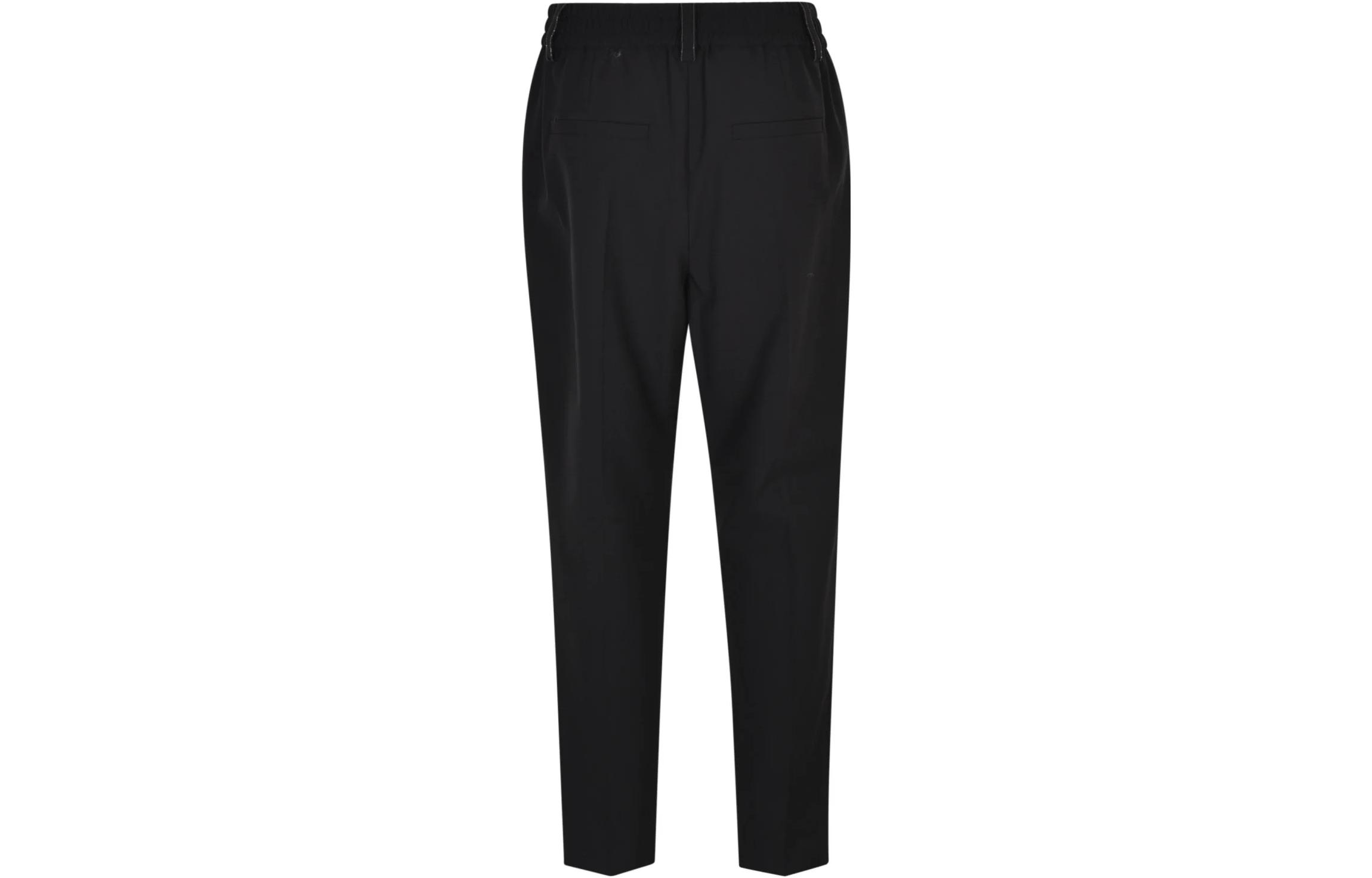 Lookbook (W) Brunello Cucinelli 2022秋冬修身款休閒長褲黑色 M0W07P7811-C101