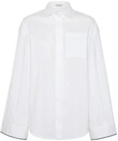 Order (W) Brunello Cucinelli 2023秋冬米白色單排扣休閒長袖襯衫 M0091MK956-C159
