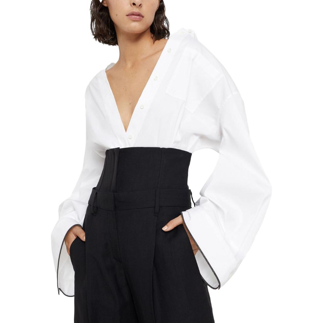 Purchase (W) Brunello Cucinelli 2023秋冬米白色單排扣休閒長袖襯衫 M0091MK956-C159