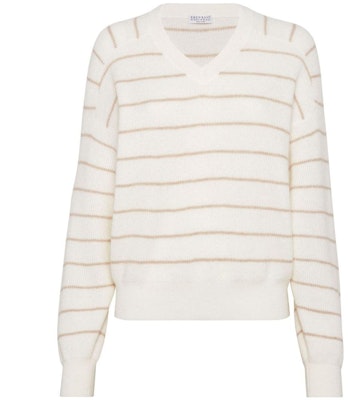 (W) Brunello Cucinelli FW23 條紋V領長袖針織毛衣 MER137002-CDY45 Buy (W) Brunello Cucinelli FW23 條紋V領長袖針織毛衣 MER137002-CDY45