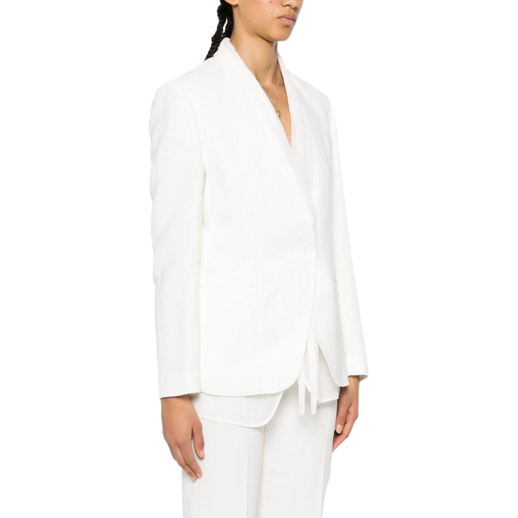 Details for (W) Brunello Cucinelli FW23 白色修身層次單排扣西裝外套。 MH1262808-C600