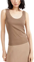 (Women) Brunello Cucinelli Slim Fit Stretch Ribbed Knit Pearl Embellished Tank Top 252M0TC8FX210-C8705 (Women) Brunello Cucinelli Slim Fit Stretch Ribbed Knit Pearl Embellished Tank Top 252M0TC8FX210-C8705