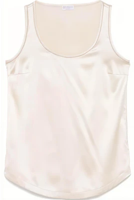 (W) Brunello Cucinelli Tank Top Wanita Tanpa Lengan Warna Netral Crewneck M0C59DE330-C9732 Buy (W) Brunello Cucinelli Tank Top Wanita Tanpa Lengan Warna Netral Crewneck M0C59DE330-C9732