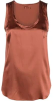 (Women) Brunello Cucinelli Solid Sleeveless Tank Top Orange M0C59E0600-C8937 (Women) Brunello Cucinelli Solid Sleeveless Tank Top Orange M0C59E0600-C8937