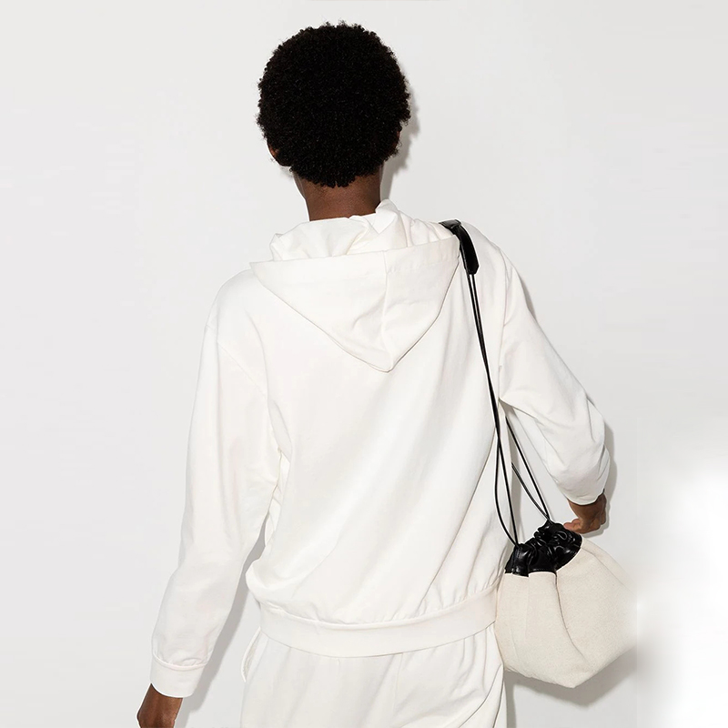 Details for (W) 布鲁内罗·库奇内利纯色拉链连帽白色外套 MH827SA306-C600