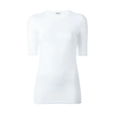 (Women) Brunello Cucinelli SS21 Slim Fit Crew Neck White T-Shirt M0T18B016-0C159
