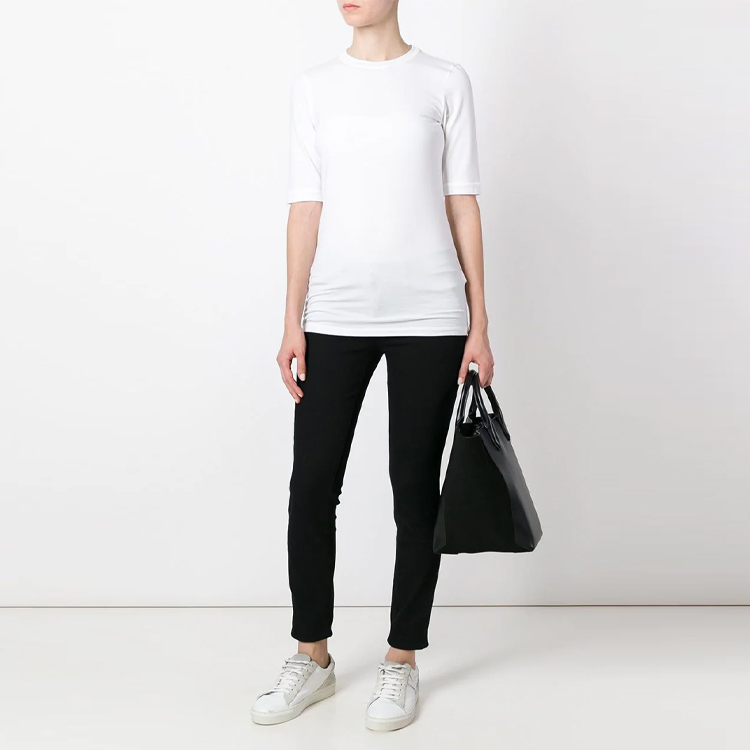 Lookbook (W) Brunello Cucinelli SS21修身版白色圓領T恤 M0T18B016-0C159