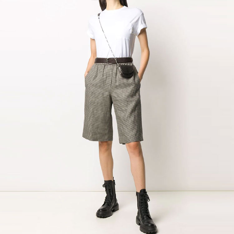 Shop (W) Brunello Cucinelli SS21 純白胸袋短袖T恤 M0T18BB300-C159