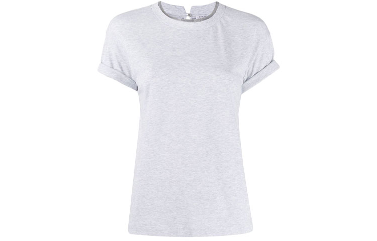 Order (W) Brunello Cucinelli SS22 寬鬆版灰色短袖圓領T恤 M0T18BD200-C8003