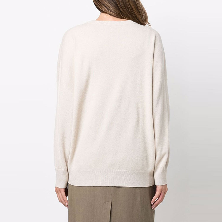 Shop (W) Brunello Cucinelli SS22 V領針織毛衣 輕棕色 M16127302-CN058