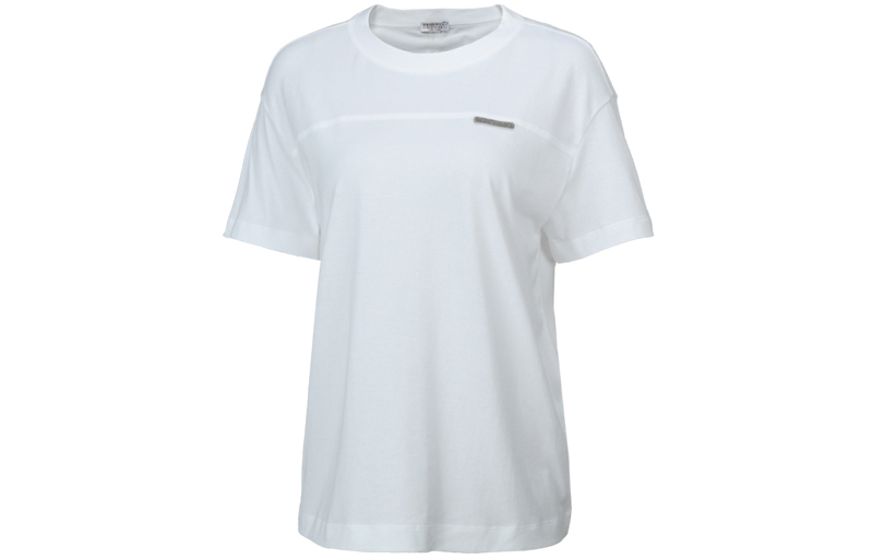 Order (W) 브루넬로 쿠치넬리 SS22 화이트 크루넥 반팔 티셔츠. M0A45DD360-C159