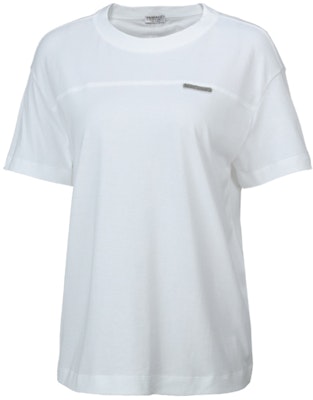 (W) 브루넬로 쿠치넬리 SS22 화이트 크루넥 반팔 티셔츠. M0A45DD360-C159 Order (W) 브루넬로 쿠치넬리 SS22 화이트 크루넥 반팔 티셔츠. M0A45DD360-C159