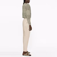Purchase (W) Brunello Cucinelli SS23 米色高腰直筒休閒長褲 M0H93P7894-C8617
