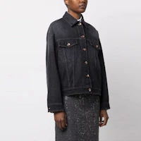 Purchase (Women) Brunello Cucinelli SS23 Black Single-Breasted Denim Jacket. MA0952984-C8999