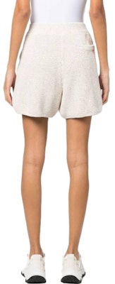 (W) Brunello Cucinelli SS23 米白色抽繩針織休閒短褲 MDV726089-CJ430 Shop (W) Brunello Cucinelli SS23 米白色抽繩針織休閒短褲 MDV726089-CJ430