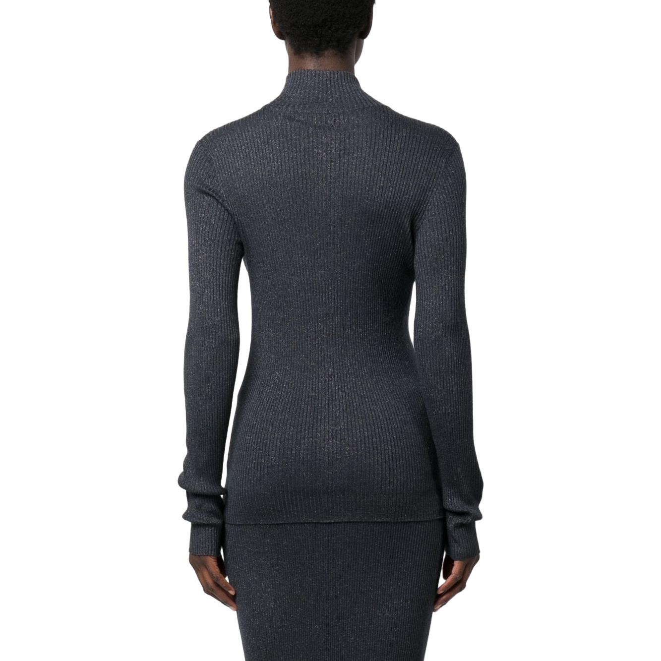 Shop (W) Brunello Cucinelli SS23 深藍色純色針織開襟毛衣. M41835506-C8901