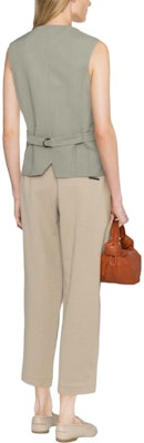 (W) Brunello Cucinelli SS23 鼠尾草綠V領單排扣背心. MH126HU806-C8707 Shop (W) Brunello Cucinelli SS23 鼠尾草綠V領單排扣背心. MH126HU806-C8707