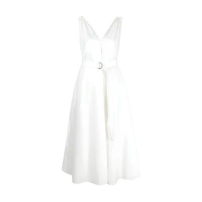 (Women) Brunello Cucinelli SS23 Solid Color Sleeveless Midi Belted Dress M0F79A5092-C600