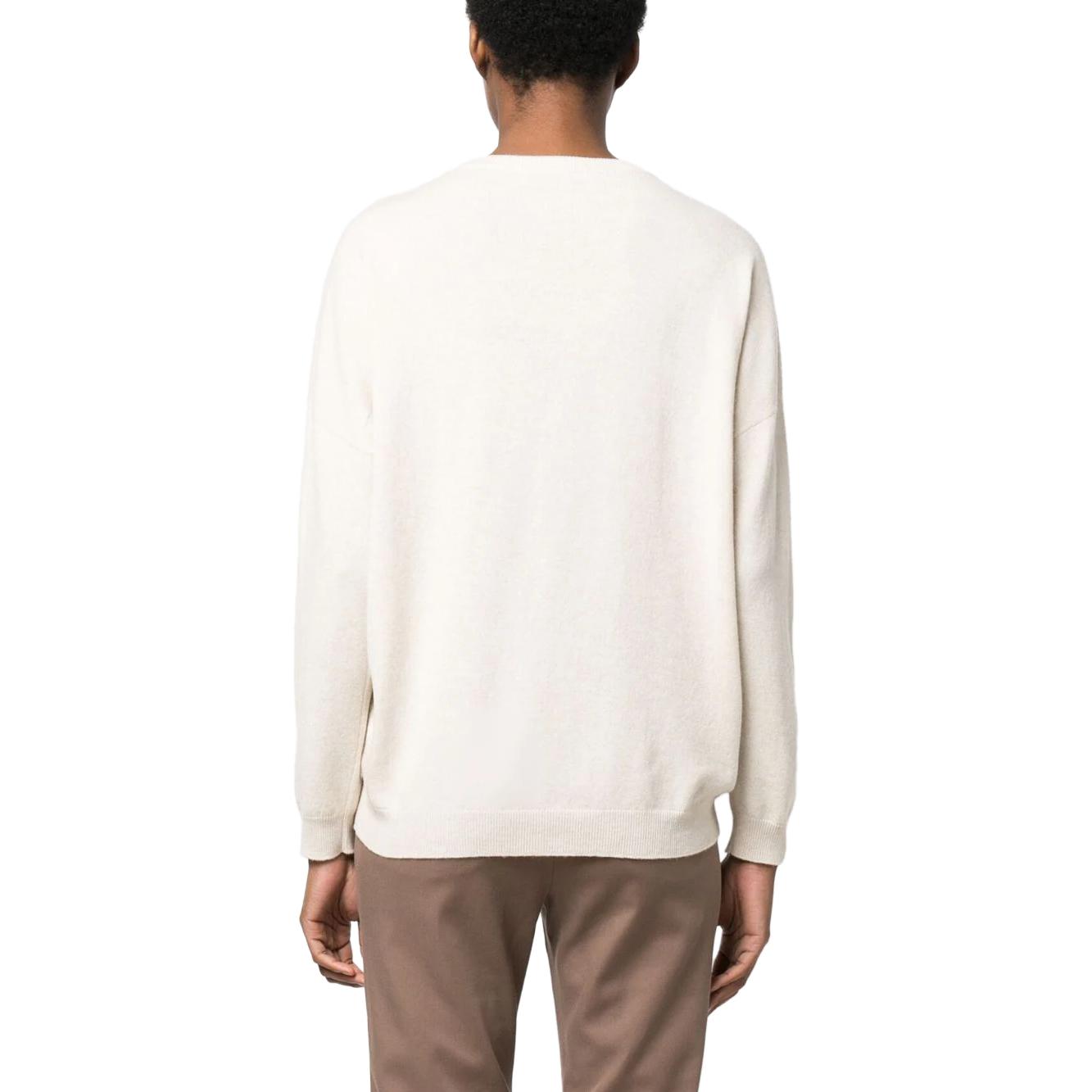 Shop (W) Brunello Cucinelli SS23 條紋印花米色圓領毛衣 M16188700-C9575