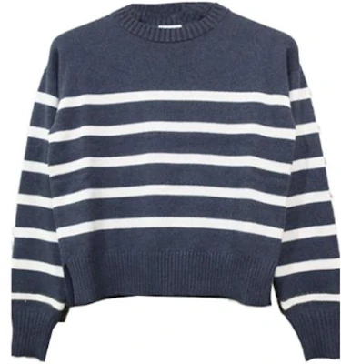 (W) Brunello Cucinelli SS23 條紋印花深灰長袖毛衣 M12714500P-CD177 Order (W) Brunello Cucinelli SS23 條紋印花深灰長袖毛衣 M12714500P-CD177