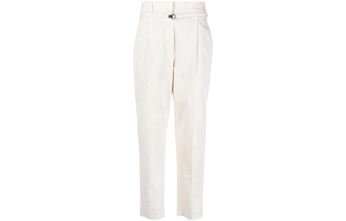 Order (W) 布鲁内罗库奇内利 SS23 白色高腰长款休闲裤 MA130P8298-C579