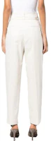 Shop (W) Brunello Cucinelli SS23 白色高腰休閒長褲 MA130P8298-C579