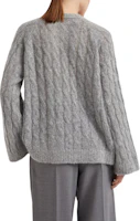 Shop (W) Brunello Cucinelli SS24 灰色純色圓領針織毛衣。 MHM523610